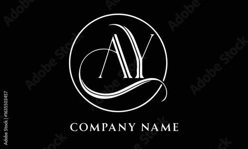 AY, YA Alphabets Letters Logo Monogram, 5000x3000 Pixels, 300dpi