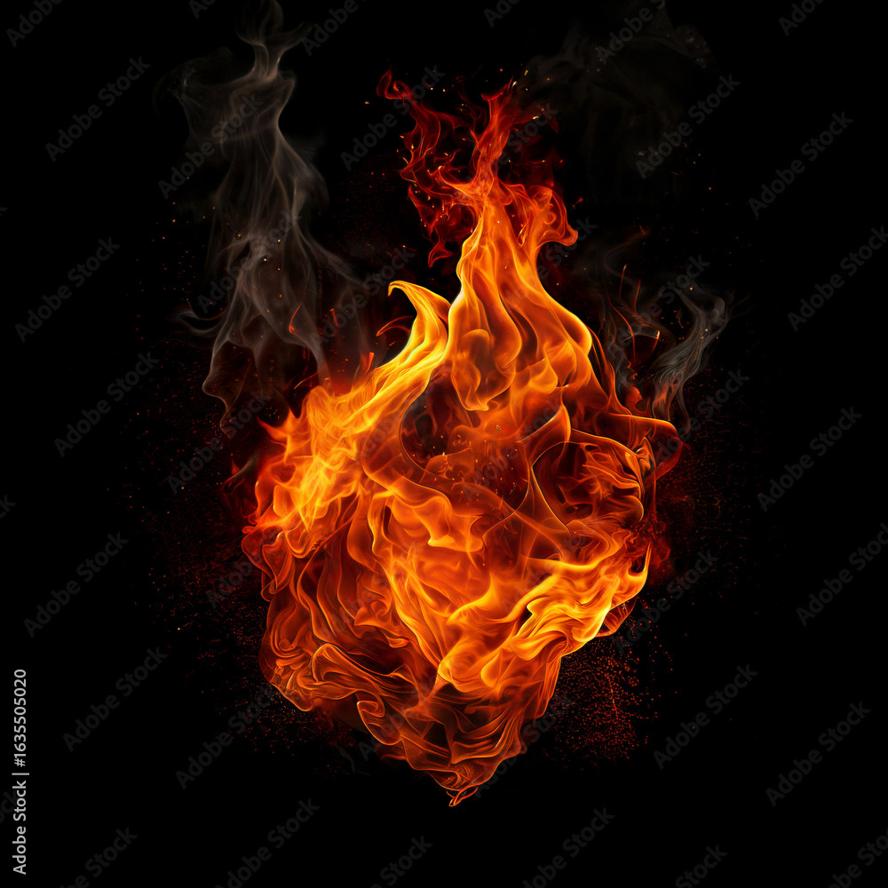 Fototapeta premium Fire Flame Overlay
