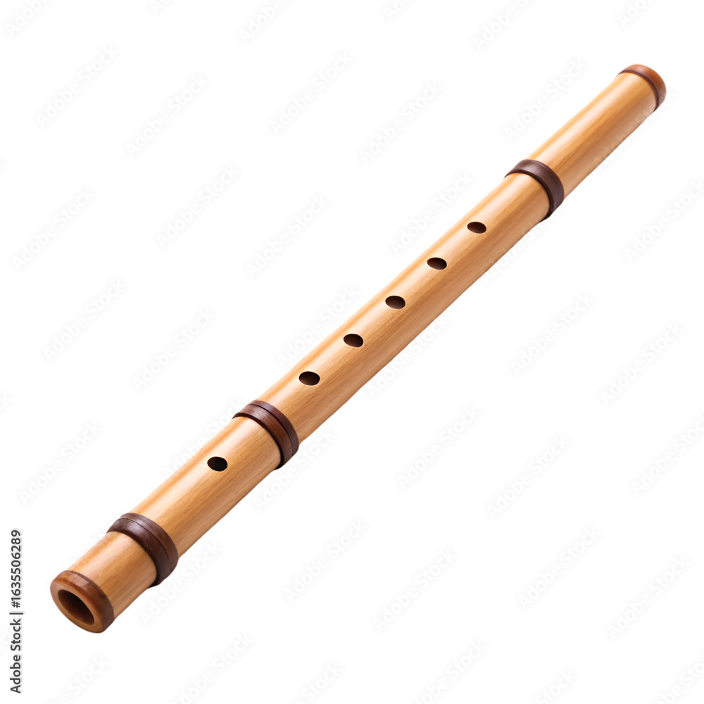 Fototapeta premium flute isolated on white background