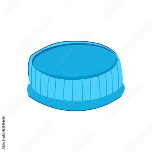 micros plastic bottle cap cartoon vector illustration