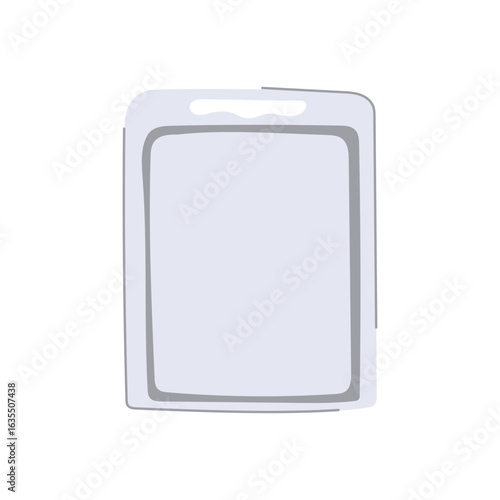 hygienic plastic cutting board cartoon vector illustration