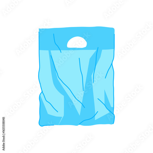 recycling plastic shopping bag cartoon vector illustration