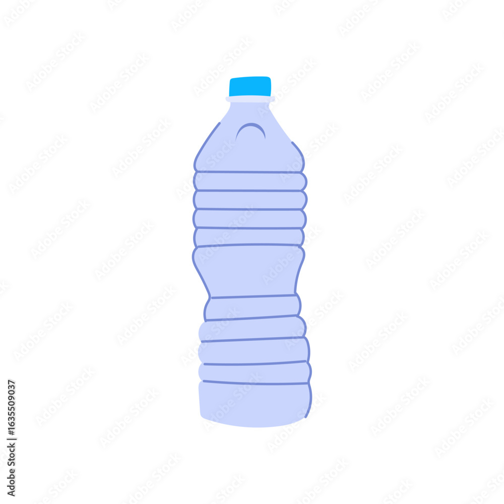Fototapeta premium pollution plastic water bottle cartoon vector illustration