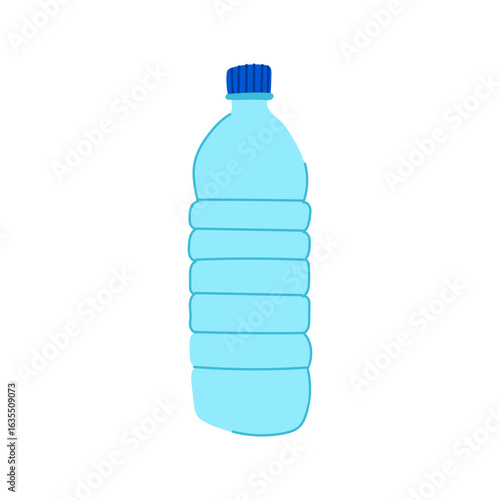 environment plastic water bottle cartoon vector illustration