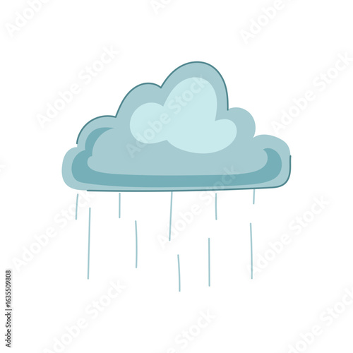 weather rain cloud cartoon vector illustration