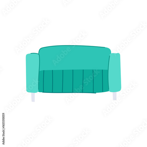 contemporary reception sofa cartoon vector illustration