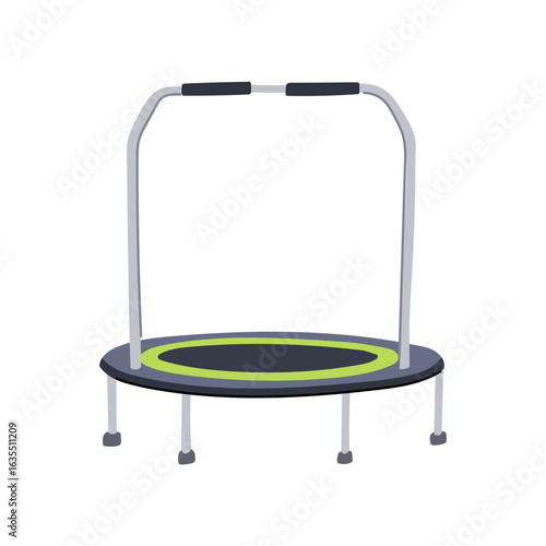 soar trampoline jumping cartoon vector illustration
