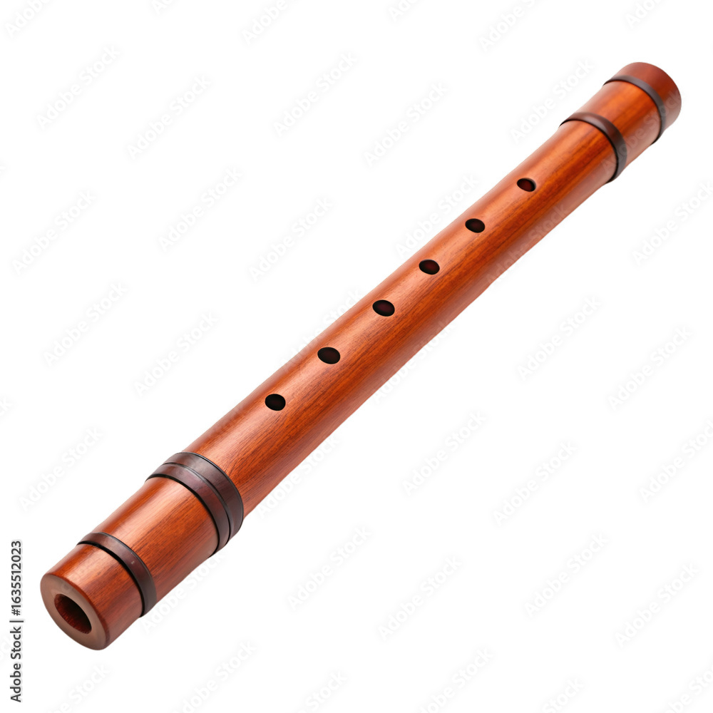 Fototapeta premium flute isolated on white background