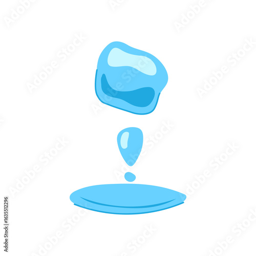 condensation water drops cartoon vector illustration