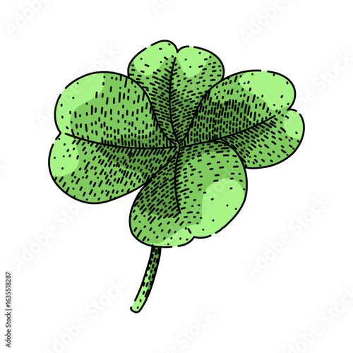 legume clover sketch hand drawn vector