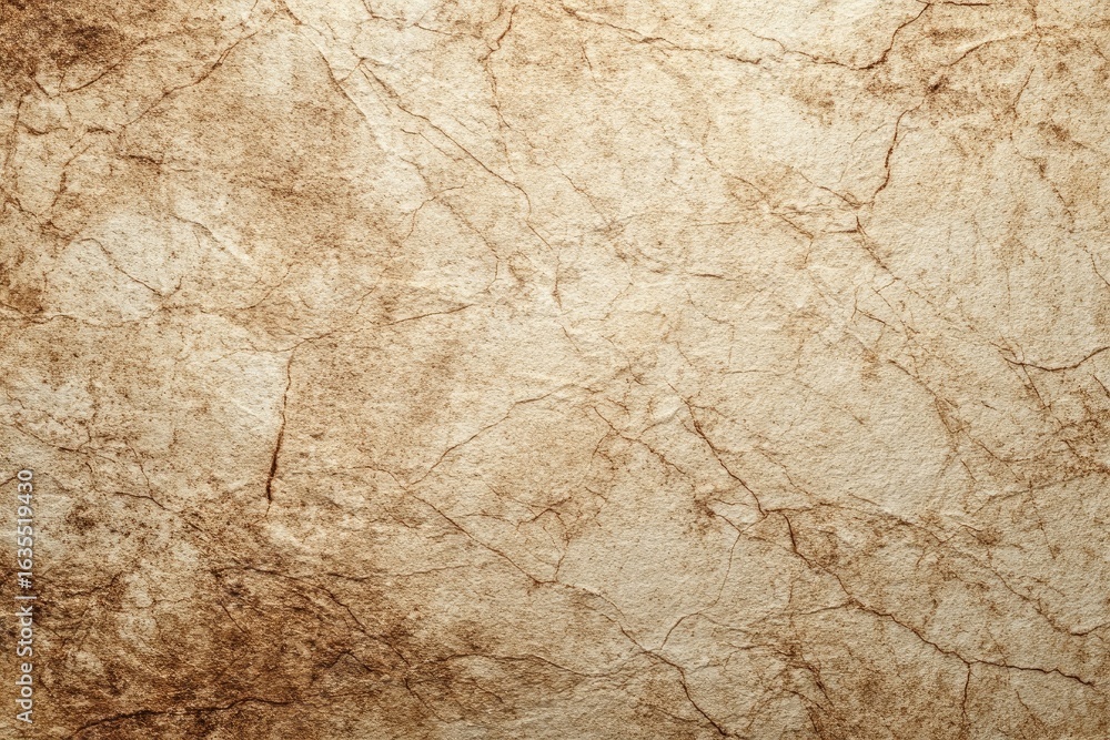 Obraz premium Aged parchment-like texture with deep cracks