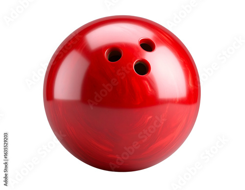 bowling ball on white background