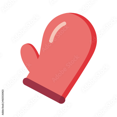 Oven mitt watercolor illustration on white background for cooking baking and kitchen themes