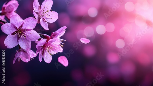 Wallpaper Mural Delicate cherry blossoms with soft bokeh background Torontodigital.ca