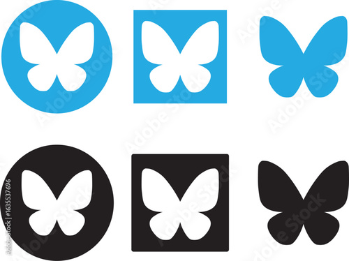 Bluesky icon set.Stock vector editorial collection, bluesky icon isolated illustration,
