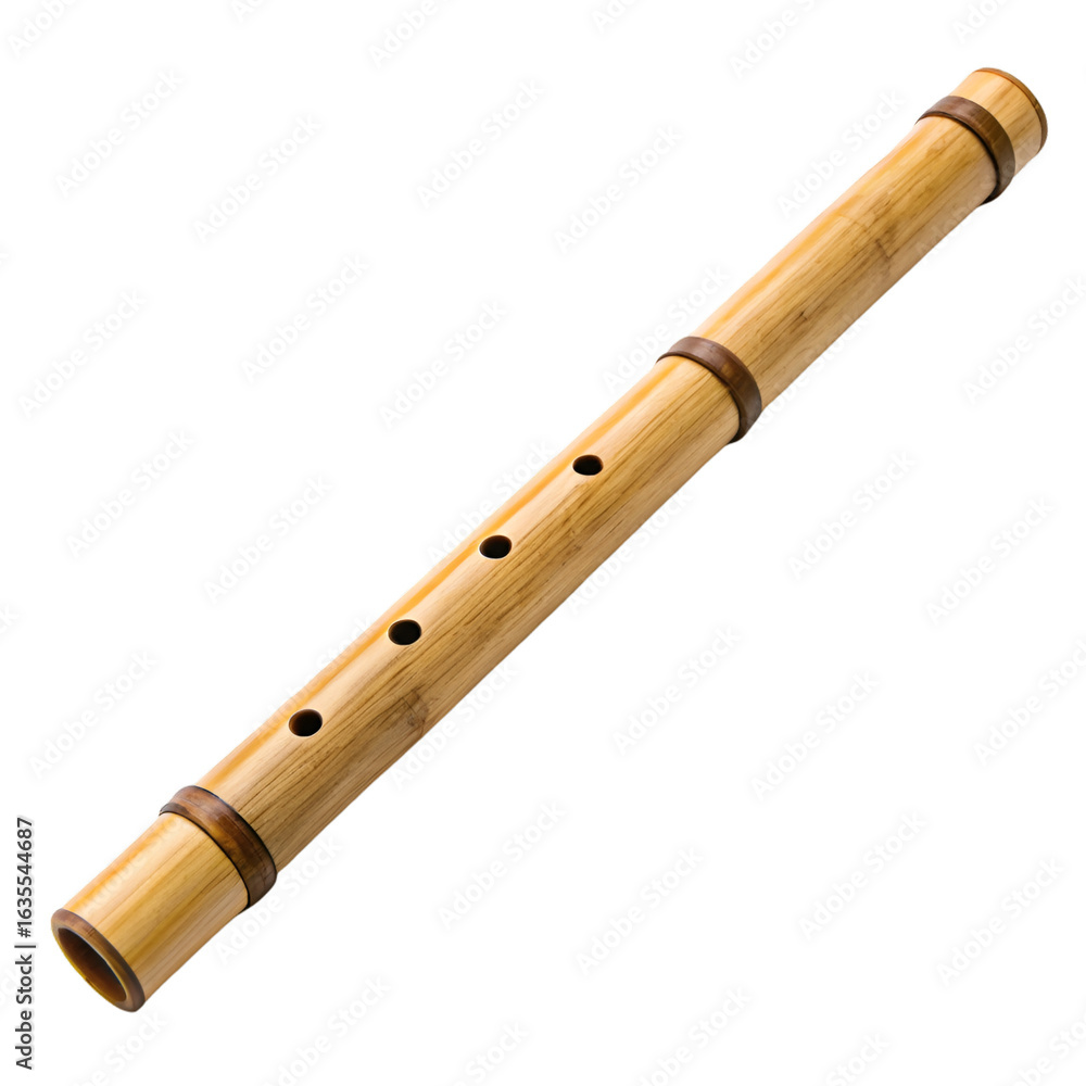Fototapeta premium flute isolated on white background
