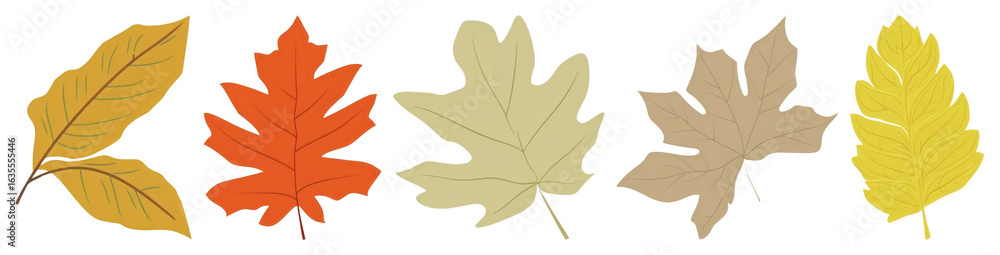 Fototapeta premium PNG Cherry leaf hunt illustration simple design transparent background.