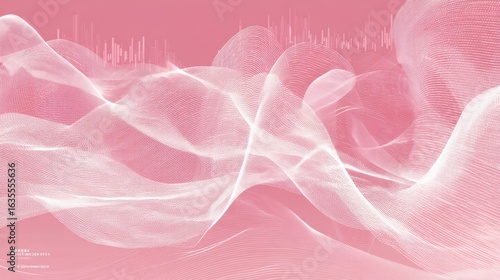 Electric Pink Fluid Abstract Poster