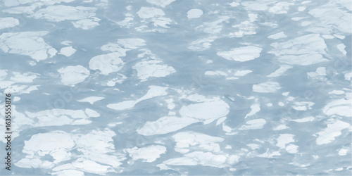 Abstract watercolor ice floe texture representing arctic waters floating ice and serene frozen landscapes a pale blue white color palette