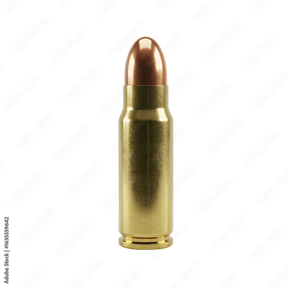 Realistic 3D Render of a Golden Bullet with Metallic Texture on Transparent Background Realistic 3D Render of a Golden Bullet with Metallic Texture on Transparent Background