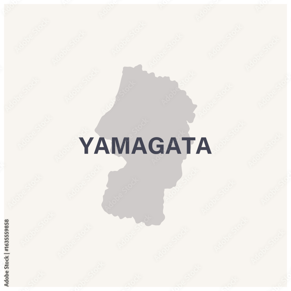 Fototapeta premium 山形県のアイコン、日本の47都道府県のアイコンより. Yamagata Prefecture icon, from the icons of Japan's 47 prefectures