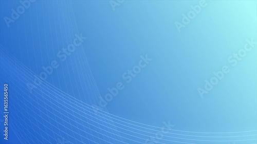 Blue gradient background with slowly moving lines.
