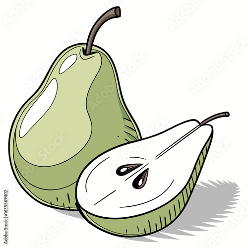 illustration of pear