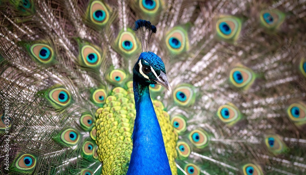 Fototapeta premium Peacock's magnificent feathers