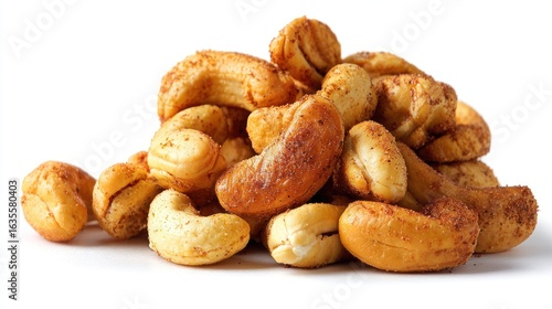 Pile of seasoned cashews