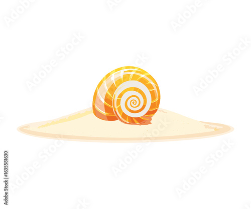 Small Snail Shell on Sand Dune