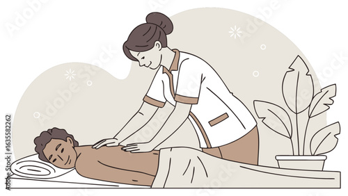 Massage therapy for relaxation and wellness professional spa treatment for back pain relief and stress reduction