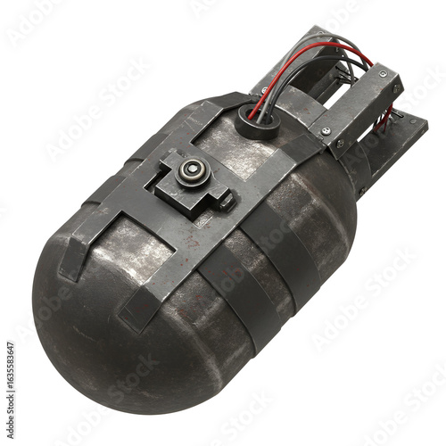 Realistic 3D Render Of A Bomb Isolated Against A Transparent Background