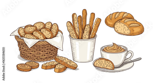 Delicious assortment of baked goods and savory snacks perfect for any occasion
