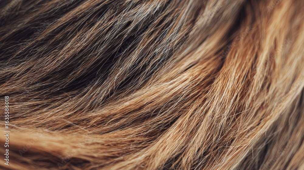 Naklejka premium Close-up View of Thick Coarse Hair With a Side Gradient Fade Revealing Unique Textures and Tones