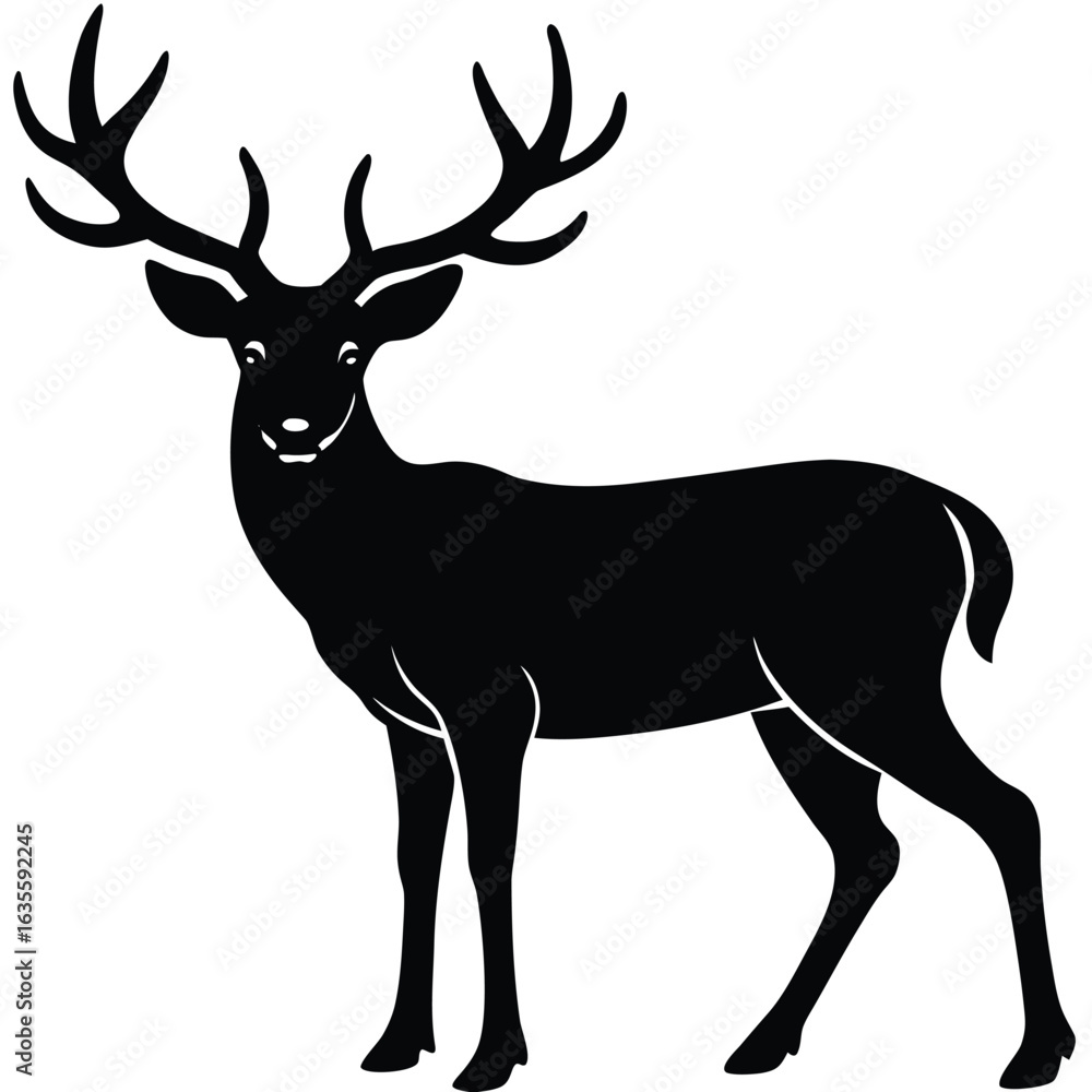 Fototapeta premium Deer Silhouette
