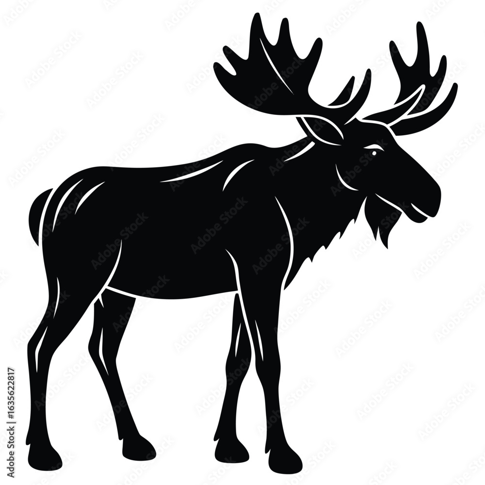 Fototapeta premium Moose Silhouette