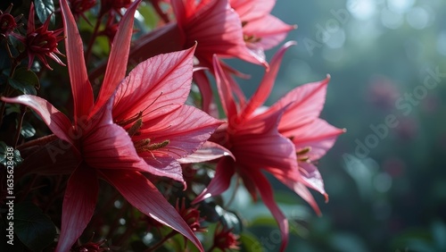 Close up of Red Torch Flower