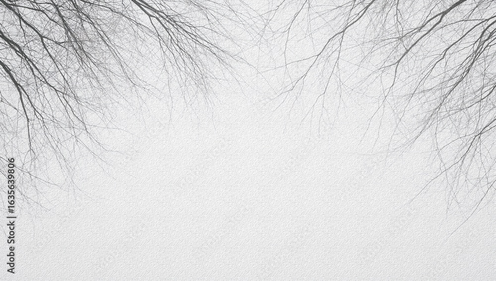 Obraz premium Generative AI, Abstract Calligraphic Branches