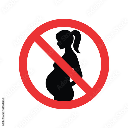 No pregnant women allowed sign