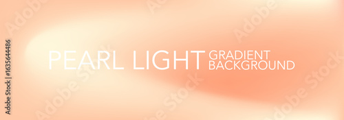 Gradient pearl background with cream and peach color. Wave gradient wallpaper cream pearl light tone. Vector illustration