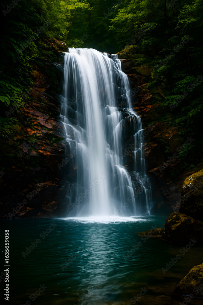 Fototapeta premium waterfall in the forest