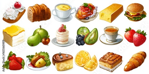 Sweet Treats & Savory Bites: Food Illustrations