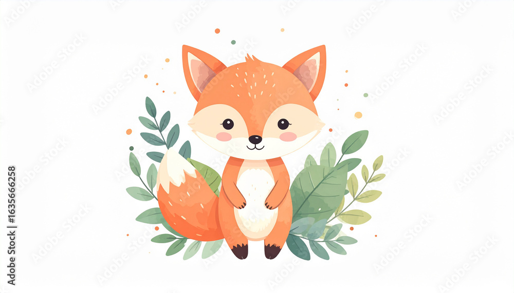 Obraz premium fox and a bird