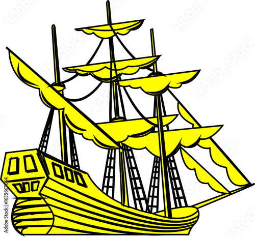pirate ship silhouette