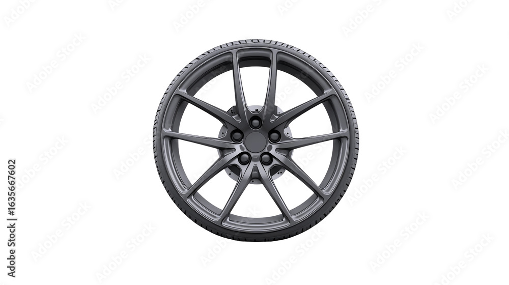 Obraz premium Sleek Tyre Rim Design