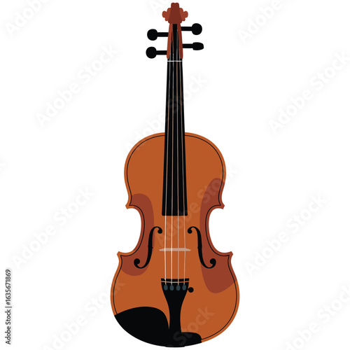 violin isolated on white