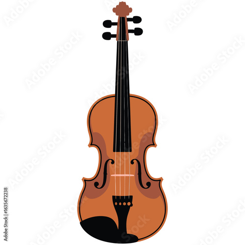 violin isolated on white