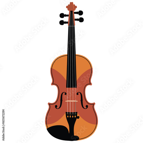 violin isolated on white