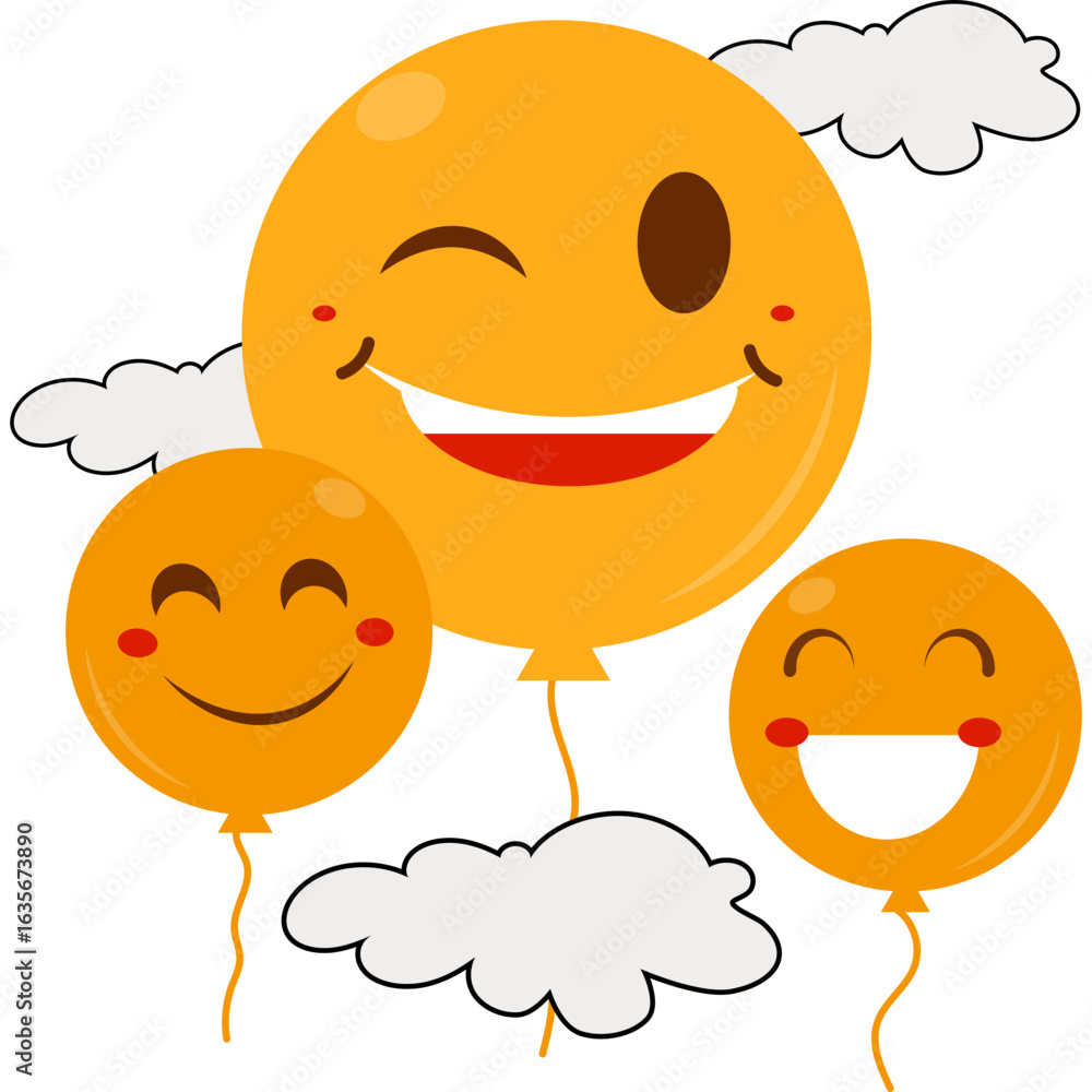 Fototapeta premium World Smile Day Illustration