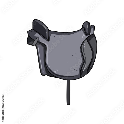 comfort saddle cartoon vector illustration